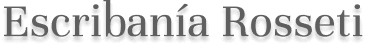 Escribanía Rossetti logo